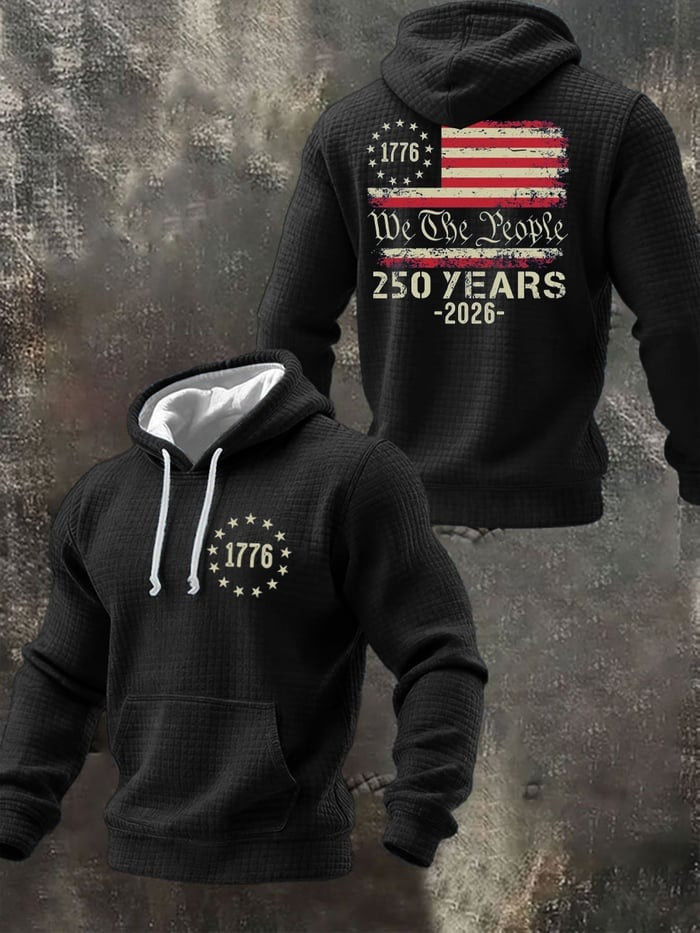 250th America Anniversary Hoodie 1776 2026 We The People Merch Mens Patriotic Gift