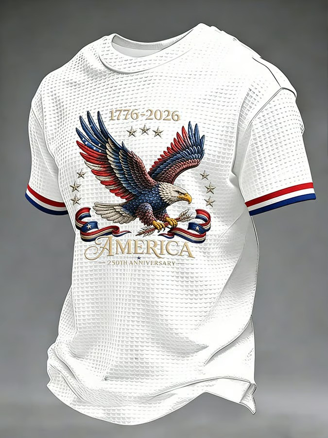 250th Anniversary America Bald Eagle T-Shirt 1776 2026 Patriotic USA Gift For Independence Day