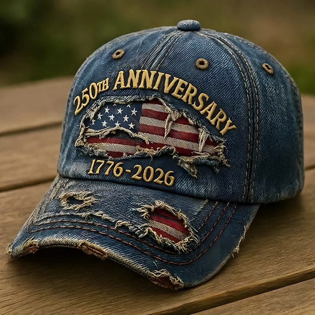 250th Anniversary Baseball Cap Vintage American Flag 1776 2026 Clothing Gift Ideas 250th Anniversary Baseball Cap Vintage American Flag 1776 2026 Clothing Gift Ideas - Image 1