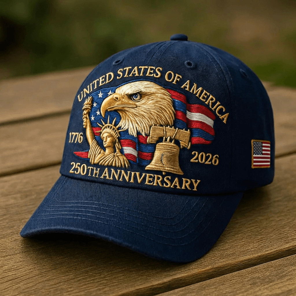 250th Anniversary Baseball Hat USA Eagle Patriotic Heritage Cap Fathers Day Gift for Him 250th Anniversary Baseball Hat USA Eagle Patriotic Heritage Cap Fathers Day Gift for Him - Image 1