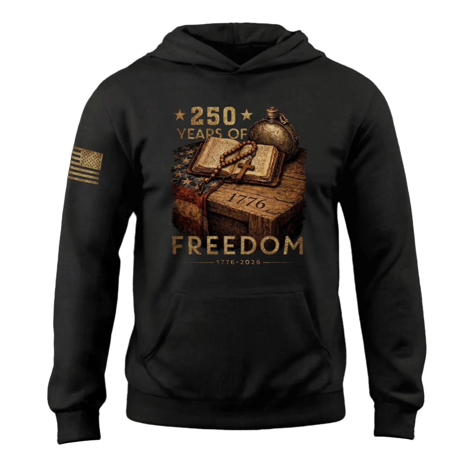 250th Anniversary Christian Patriot Hoodie 1776 2026 Faith Freedom USA Gift 250th Anniversary Christian Patriot Hoodie 1776 2026 Faith Freedom USA Gift - Image 1