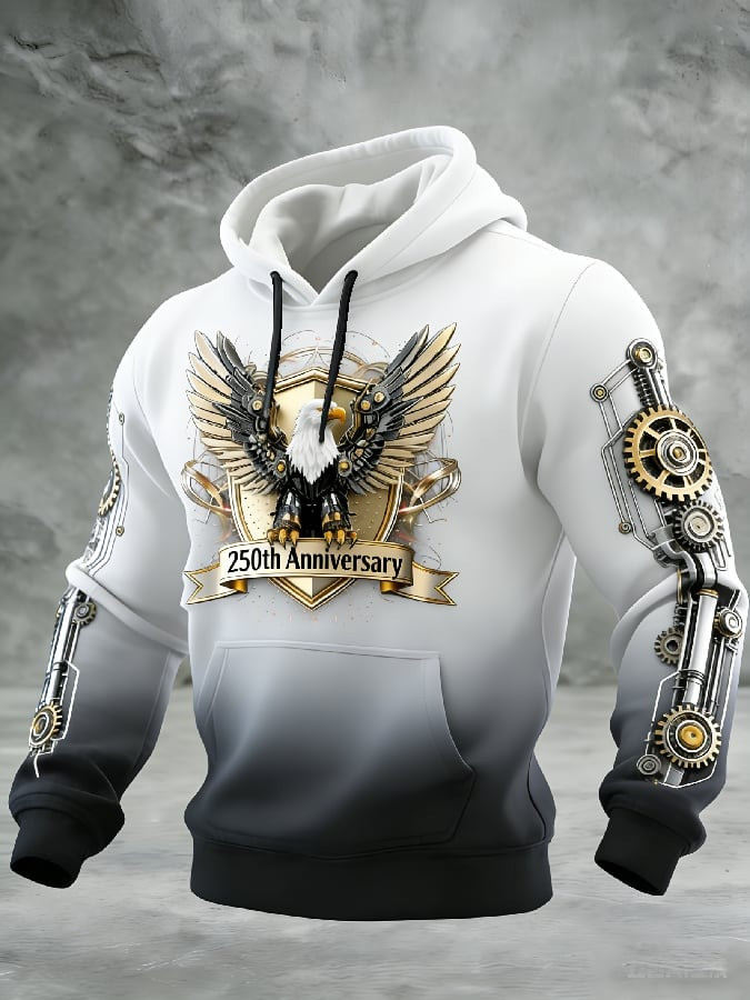 250th Anniversary Eagle Gear Hoodie 1776 2026 Patriotic Mechanical Pullover Gift Ideas 250th Anniversary Eagle Gear Hoodie 1776 2026 Patriotic Mechanical Pullover Gift Ideas - Image 1