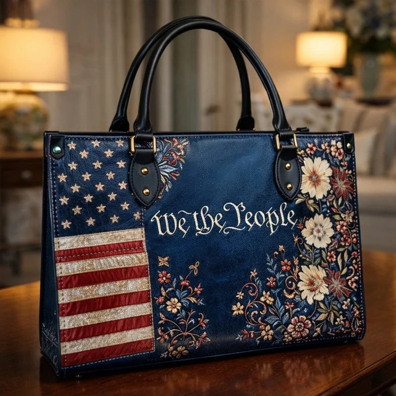 250th Anniversary Floral Handbag We The People Merch For Your Grandmother