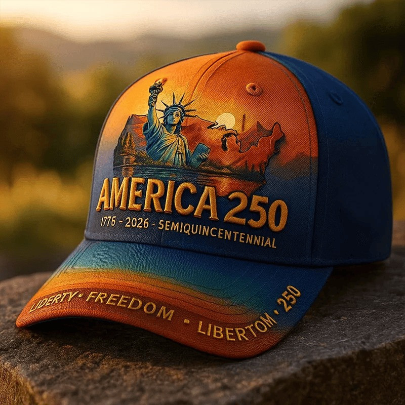 250th Anniversary Hat America Liderty Freedom Libertom 250 Cap Clothing For Him 250th Anniversary Hat America Liderty Freedom Libertom 250 Cap Clothing For Him - Image 1