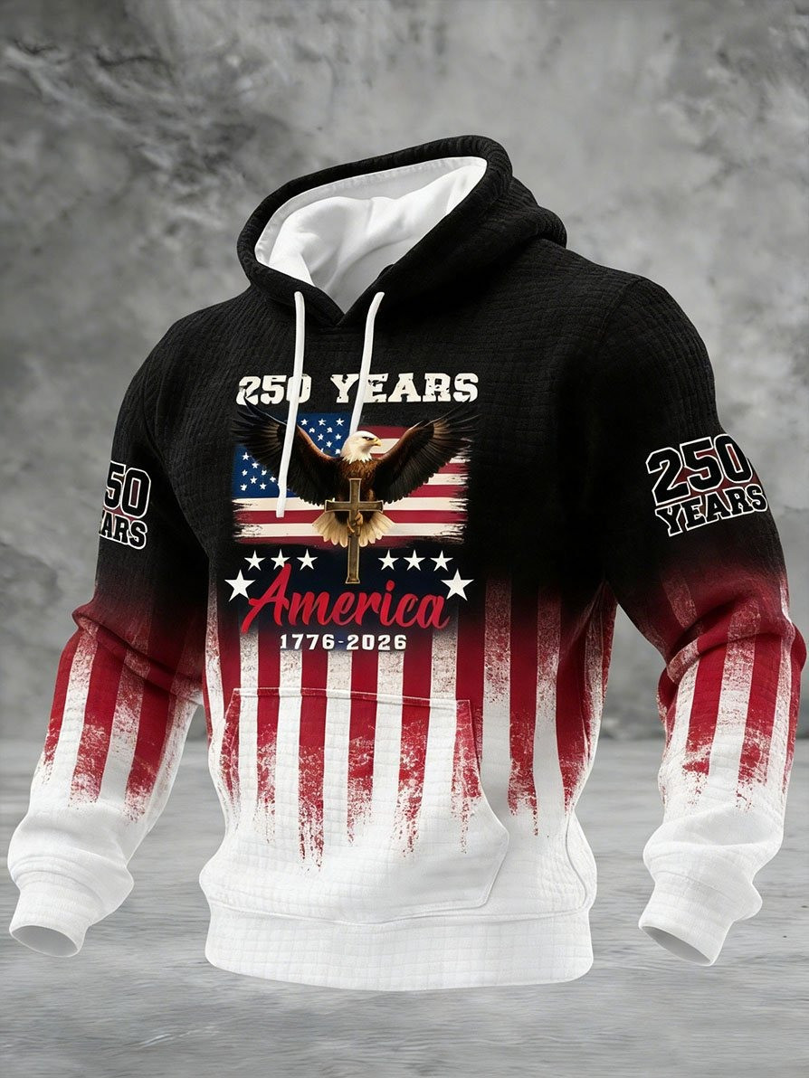 250th Anniversary Hoodie Eagle 250 Years America Clothing Merch For Boyfriend