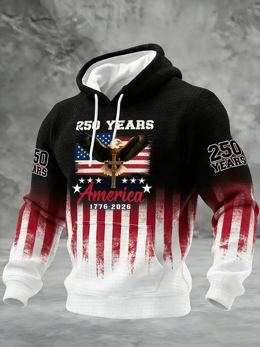 250th Anniversary Hoodie Eagle 250 Years America Clothing Merch For Boyfriend