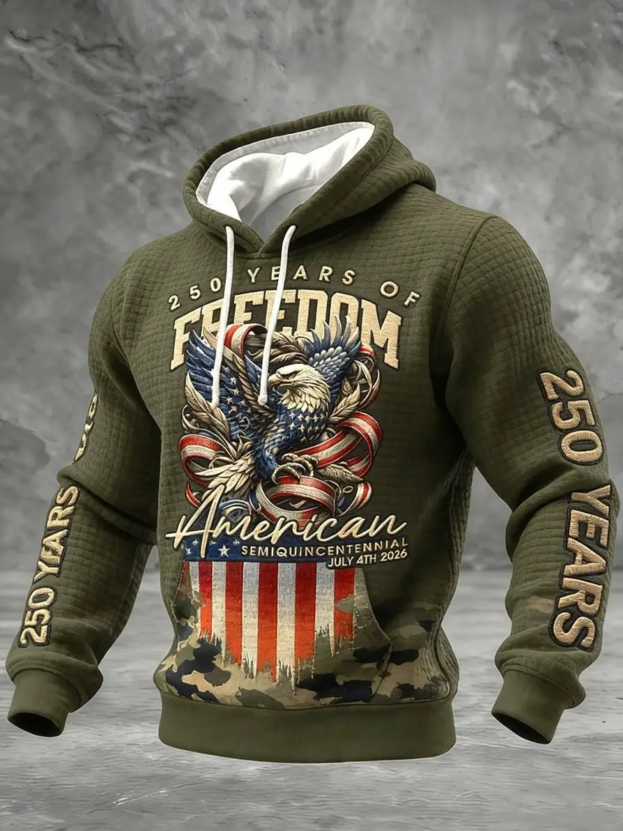 250th Anniversary Hoodie Eagle 250 Years Of Freedom American Patriotic Gift For Him