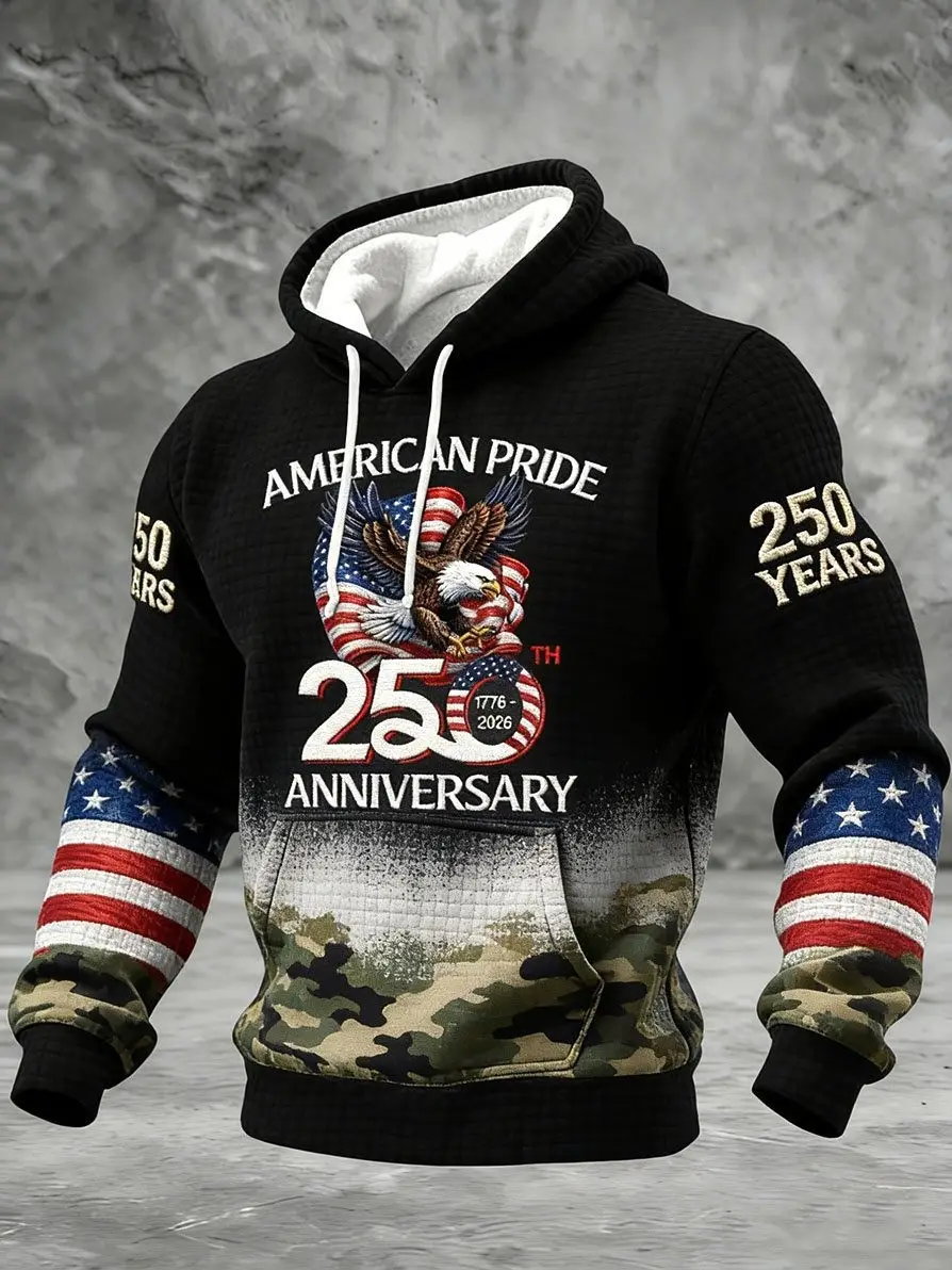250th Anniversary Hoodie Eagle American Pride 250 Years Apparel Gift For Brother 250th Anniversary Hoodie Eagle American Pride 250 Years Apparel Gift For Brother - Image 1