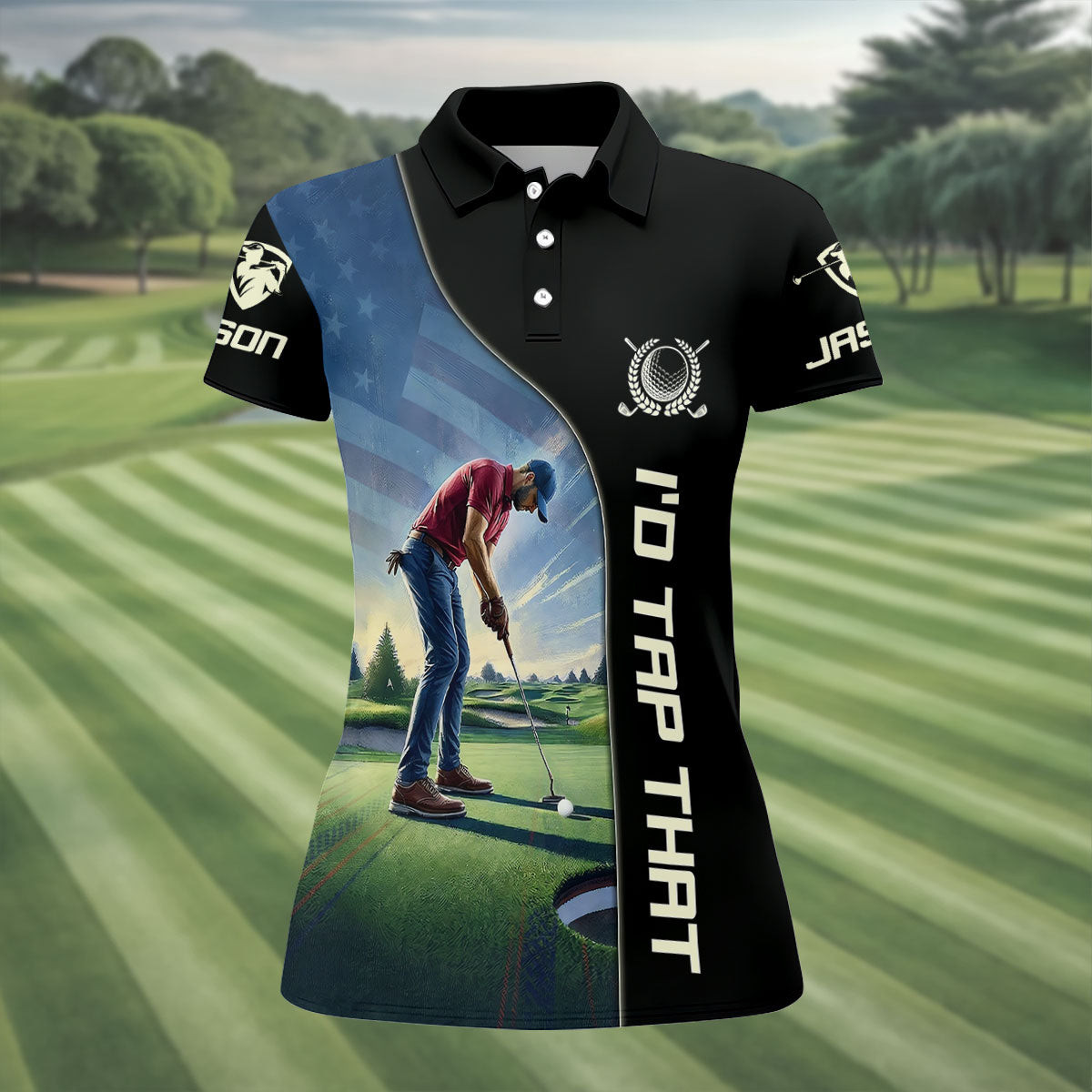 250th Anniversary I'd Tap That Polo Shirt Patriotic Golf Shirt Gifts For Father