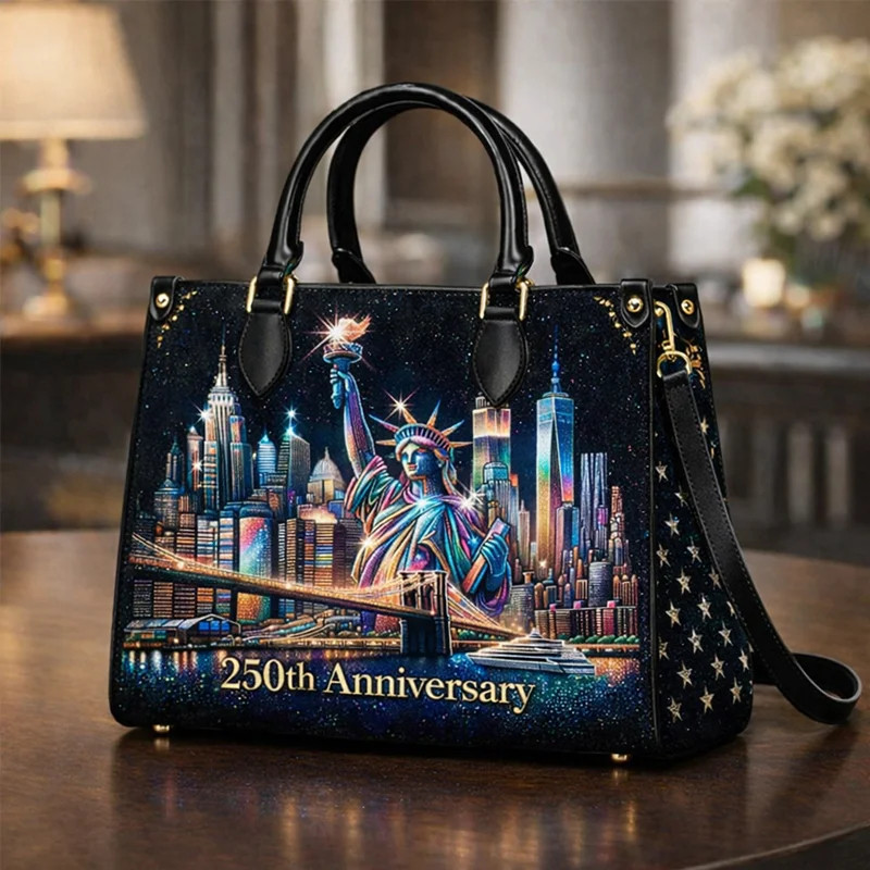 250th Anniversary Leather Bag USA 250 Years Of Liberty Shoulder Bag Gift For Mom
