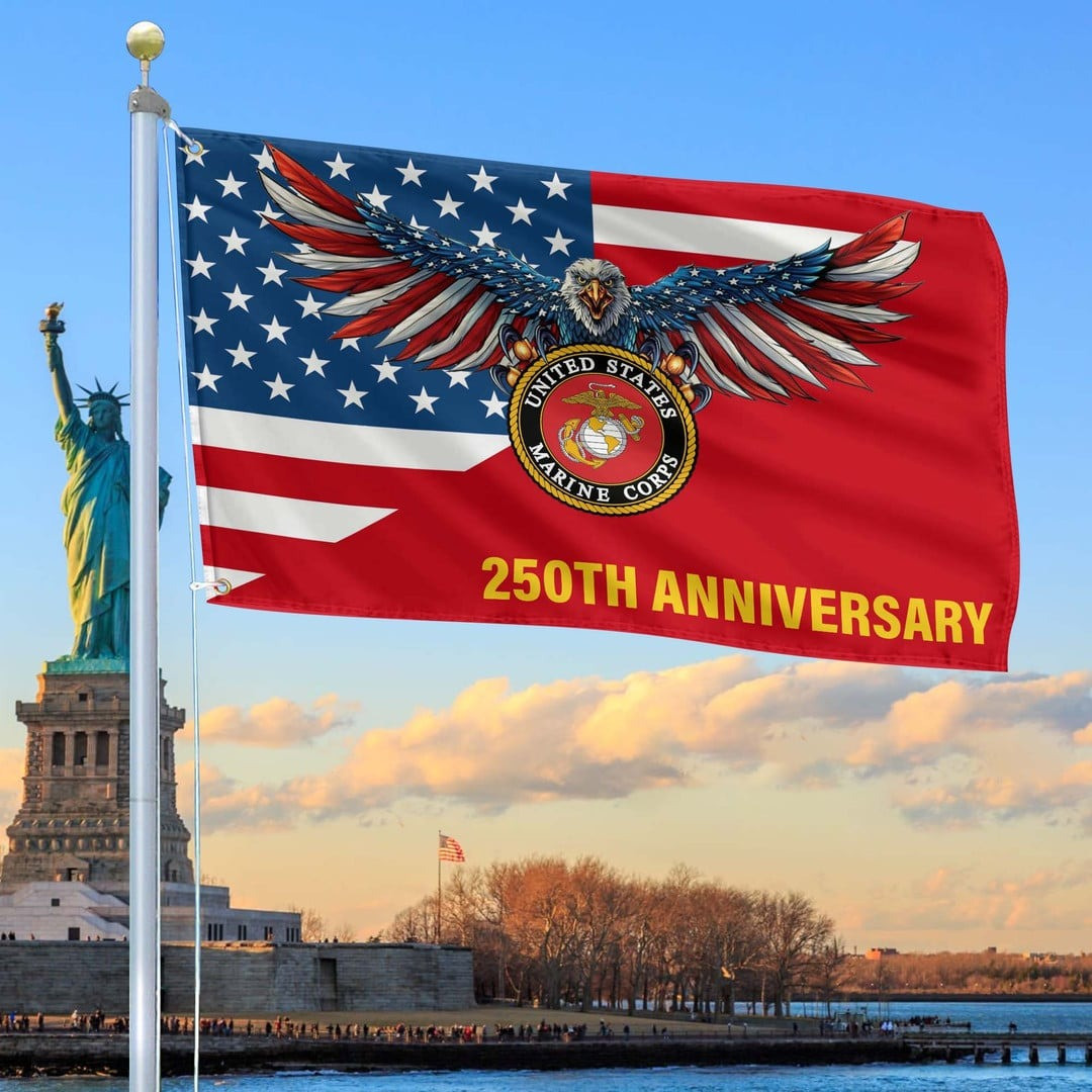250th Anniversary Marine Corps Flag Best Gifts On Father's Day for USMC