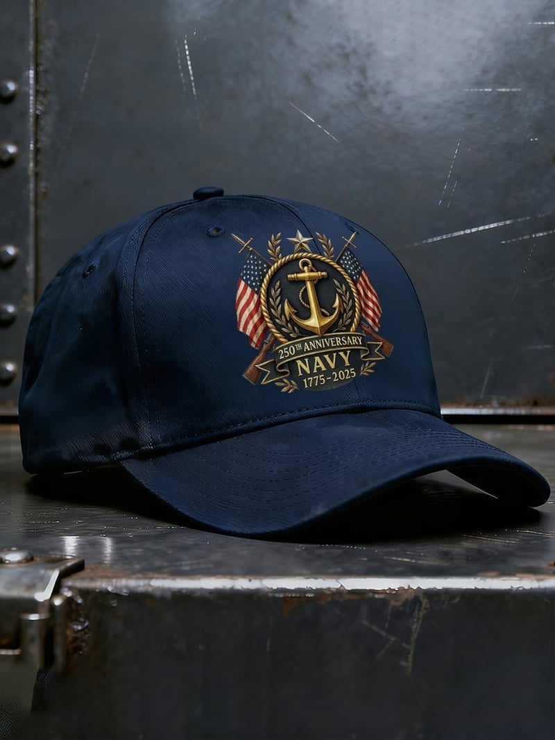 250th Anniversary Navy 1775 2025 Baseball Cap 4Th Of July Hat Patriotic Gifts