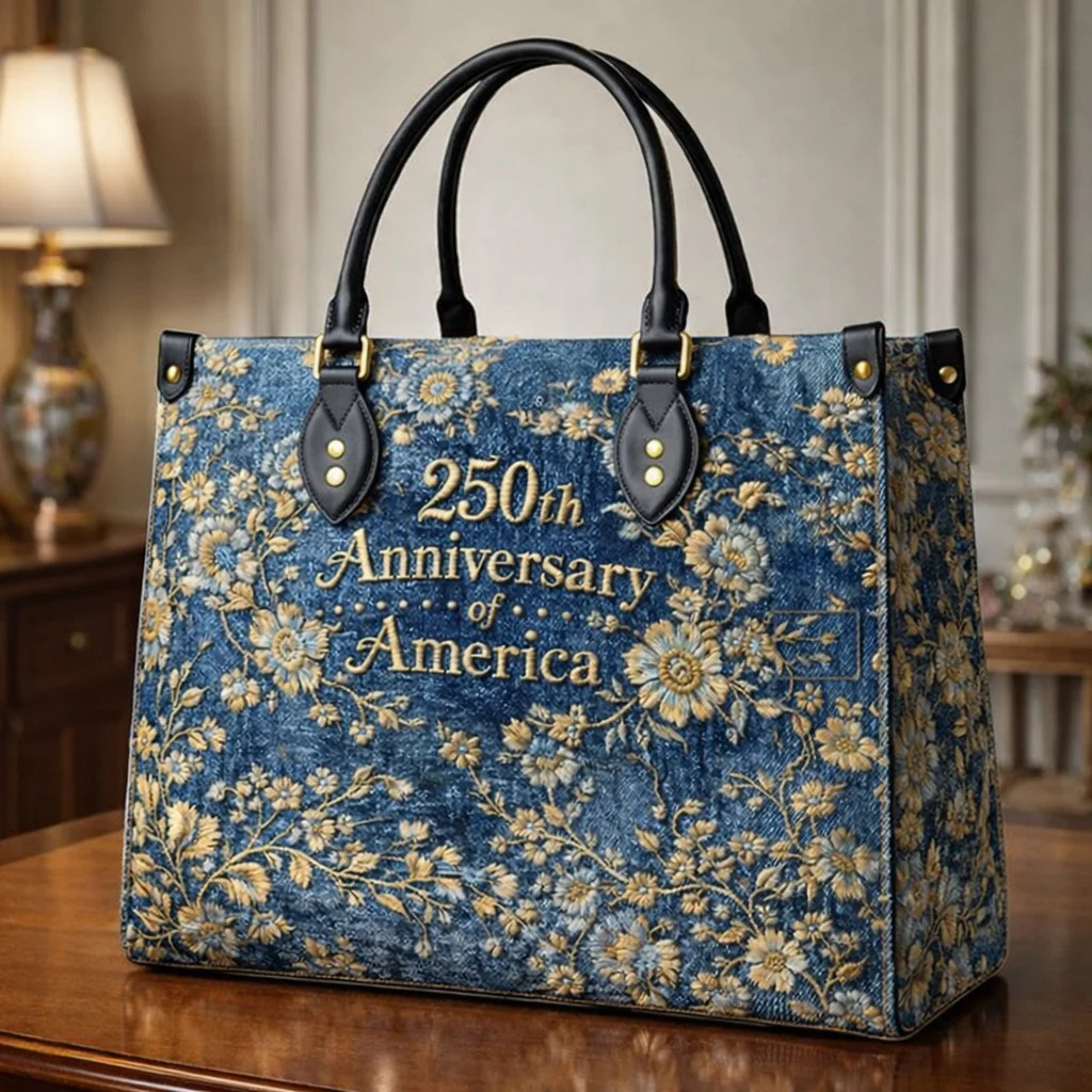 250th Anniversary Of America Leather Bag We The People Bag Unique Gift Ideas