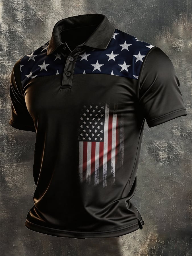 250th Anniversary Polo Shirt Freedom Liberty Flag Clothing Patriotic Streetwear