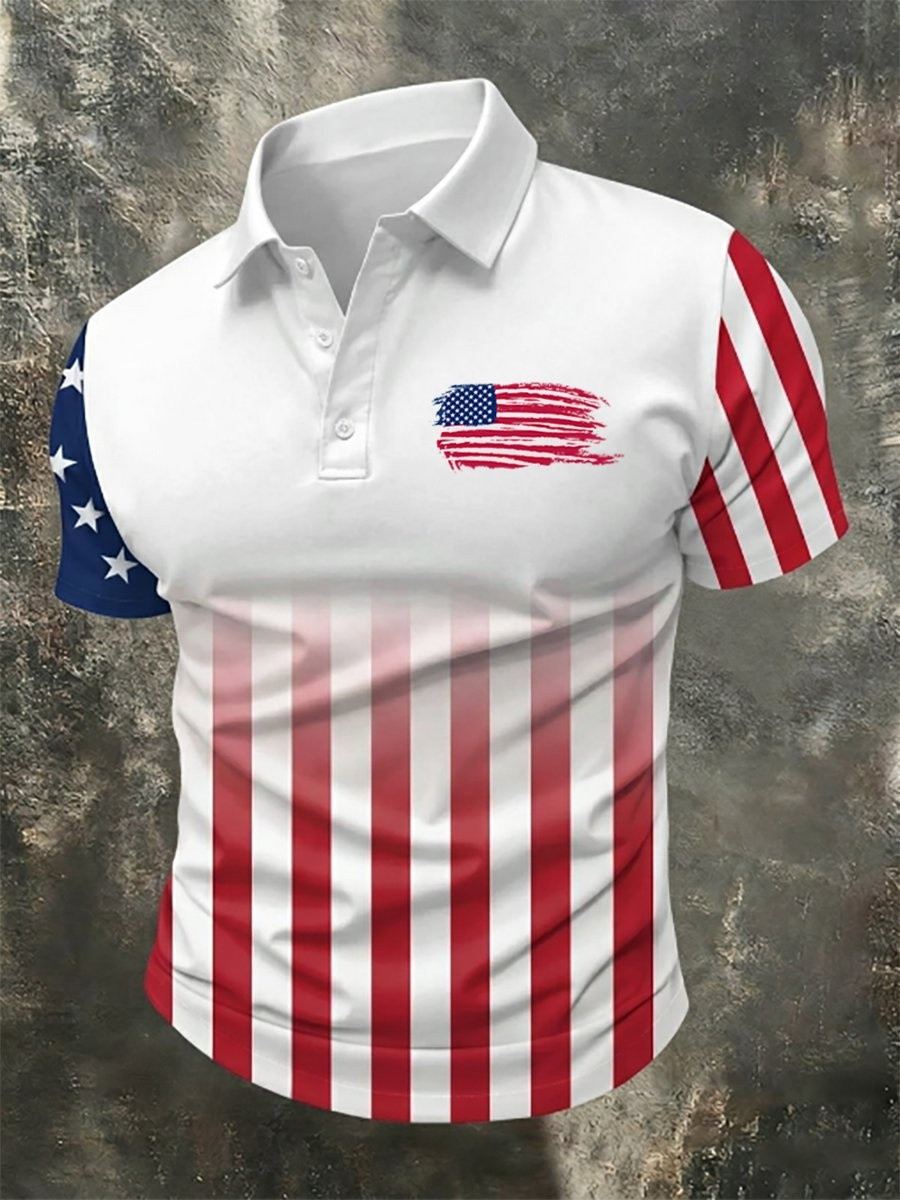 250th Anniversary Polo Shirt USA Stripe Cross Clothing Patriotic Gift Ideas