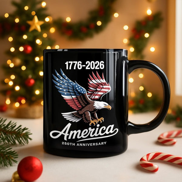 250th Anniversary Semiquincentennial Mug Eagle USA Flag 1776 2026 Present Ideas 250th Anniversary Semiquincentennial Mug Eagle USA Flag 1776 2026 Present Ideas - Image 1