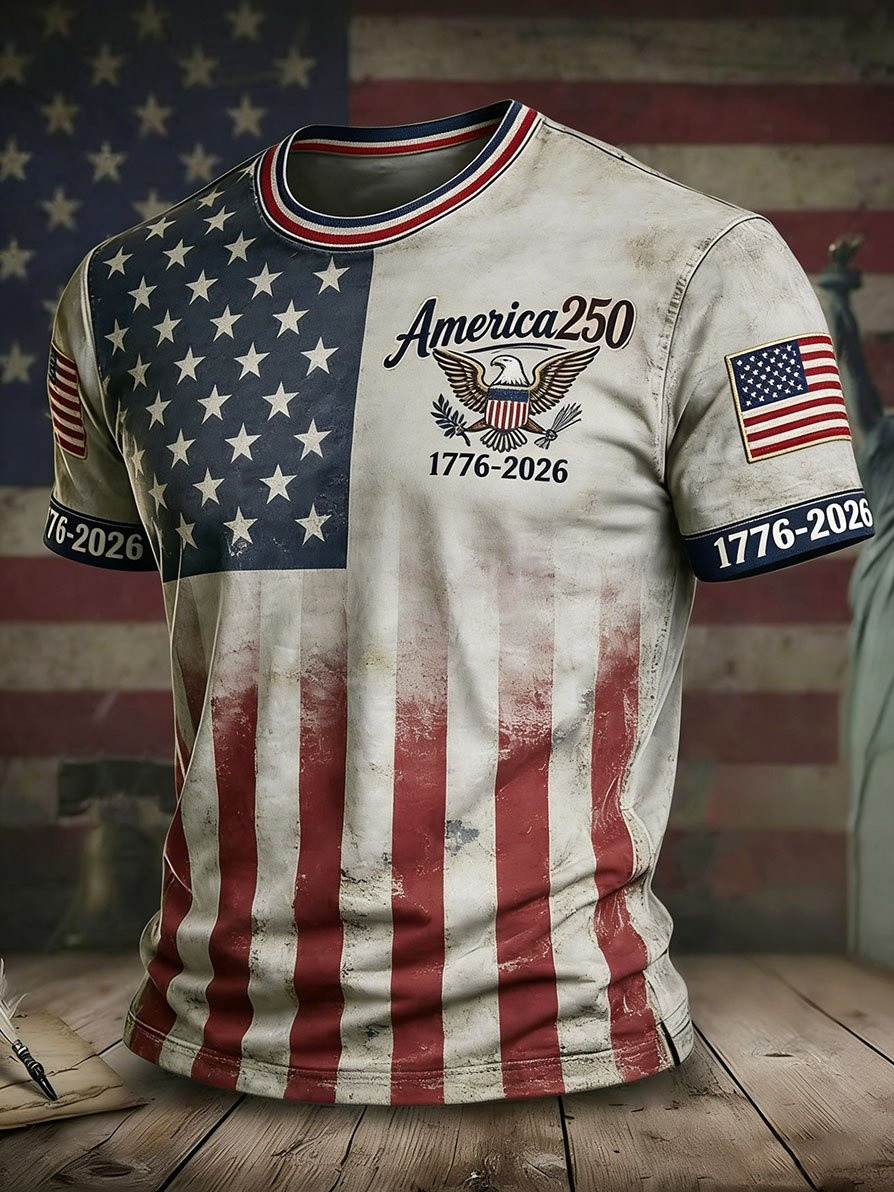 250th Anniversary T-Shirt America 250 Vintage Graphic Tee Patriotic Apparel