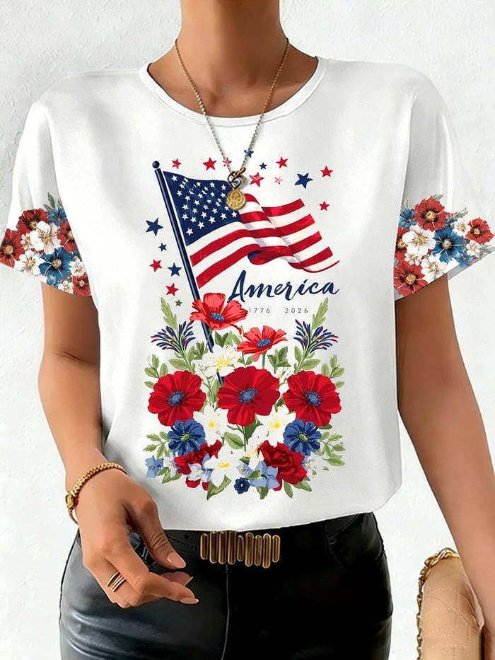 250Th Anniversary T-Shirt America Flag Clothing Unique Gift For Girlfriend