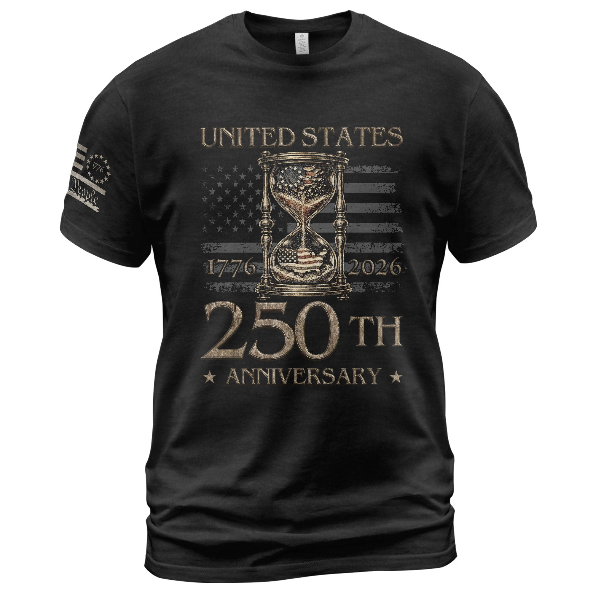 250th Anniversary USA Shirt 1776 2026 Past Present Time Honored Freedom Patriotic Gift