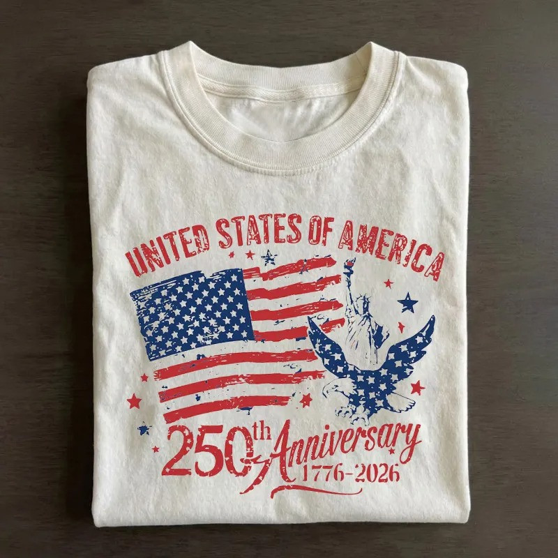 250th Anniversary USA T-Shirt 1776 2026 Bald Eagle Patriotic Apparel Gift For Americans 250th Anniversary USA T-Shirt 1776 2026 Bald Eagle Patriotic Apparel Gift For Americans - Image 1