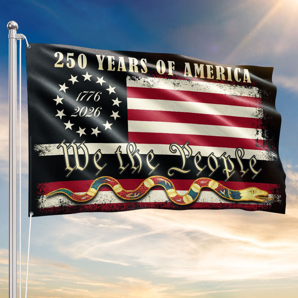 250th Anniversary We The People Flag 1776 2026 250 Years American Heritage Patriotic Gift 250th Anniversary We The People Flag 1776 2026 250 Years American Heritage Patriotic Gift - Image 1