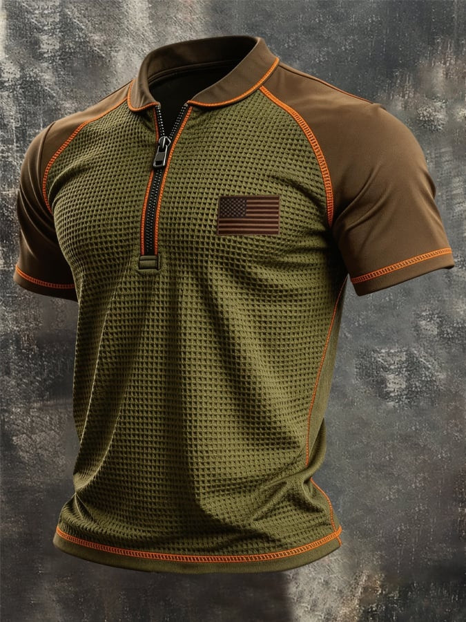 250th Anniversary Zip Polo Shirt Independence Day Clothing American Pride Gift