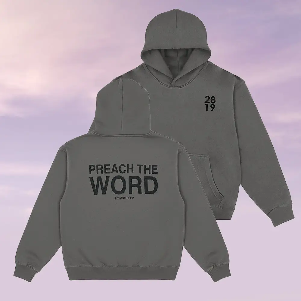 2819 Church Merch Preach The Word Hoodie Christian Gifts Ideas For Boyfriend