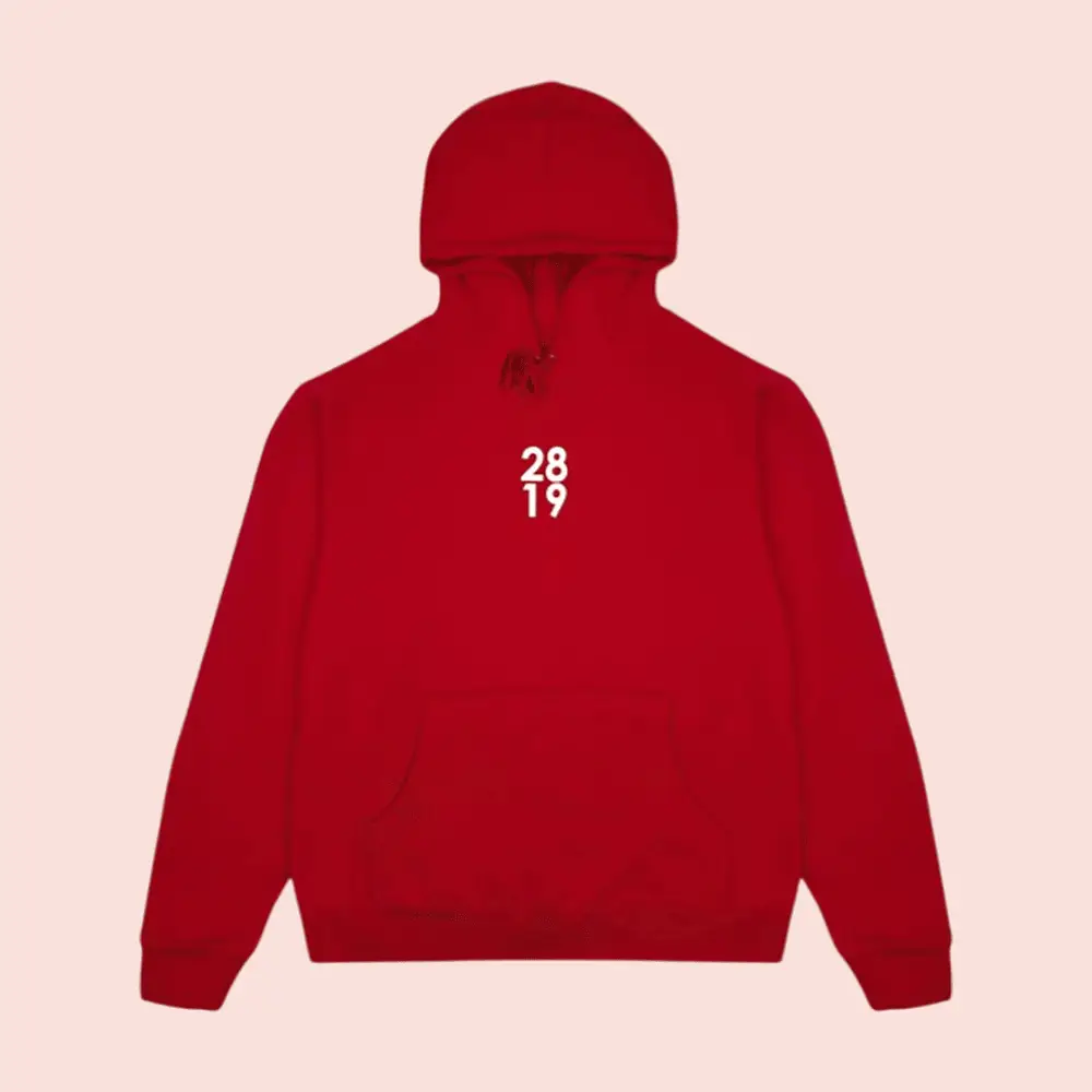 2819 Store Merch 2819 Logo Hoodie Red Christian Apparel Birthday Gifts For Friends
