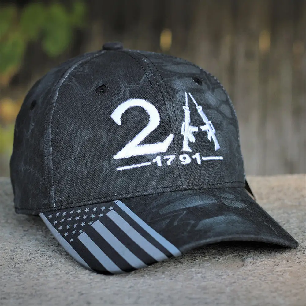 2A 1791 2nd Amendment Embroidered Hat Pro Gun Rights Hat Gifts For Dad Love Gun -WearandDecor
