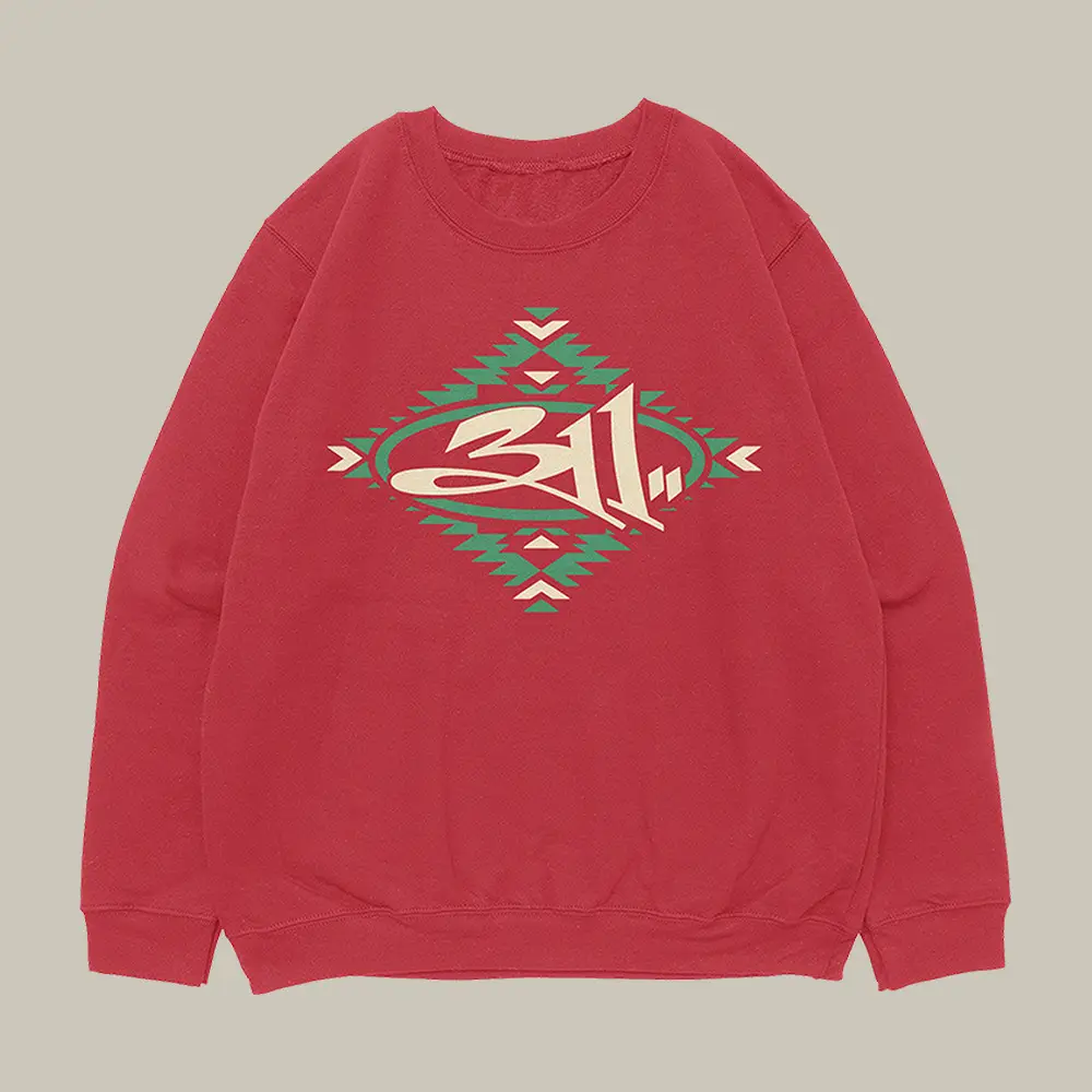 311 Logo Holiday Sweatshirt 90s Vintage Style Band Clothing Unique Gift For Fans 311 Logo Holiday Sweatshirt 90s Vintage Style Band Clothing Unique Gift For Fans - Image 1