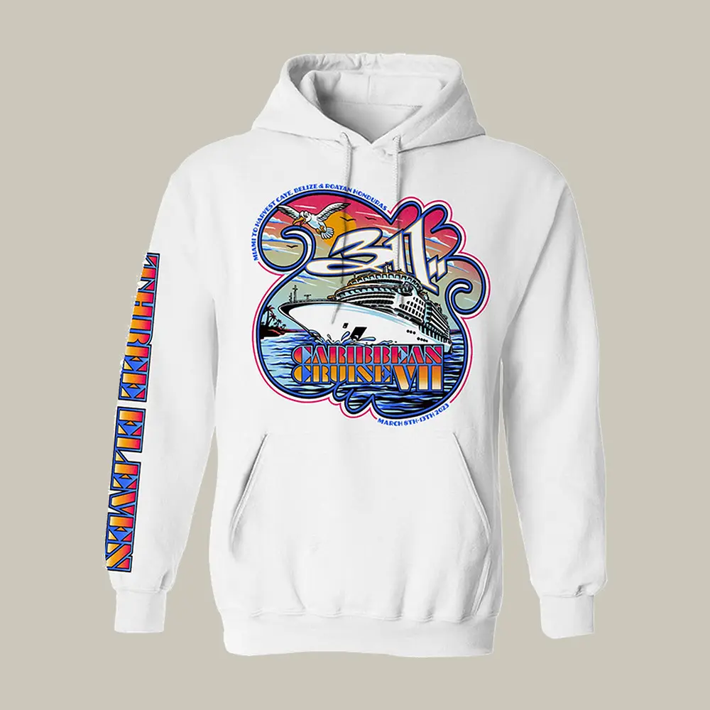 311 Love Boat Hoodie American Rock Band 311 Clothing Present For Rock Music Fans