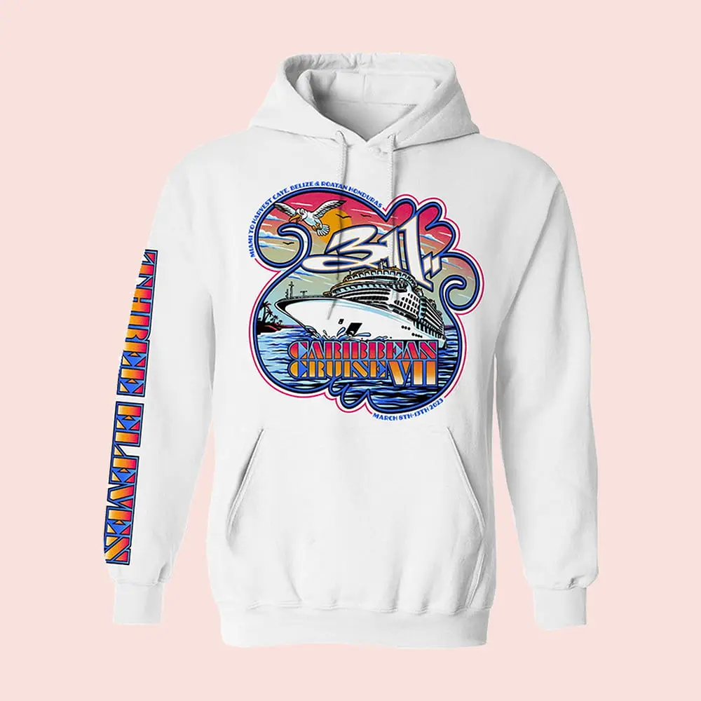 311 Merch Love Boat Hoodie Three Eleven Hooded Sweatshirt Music Lover Gift For Boyfriend