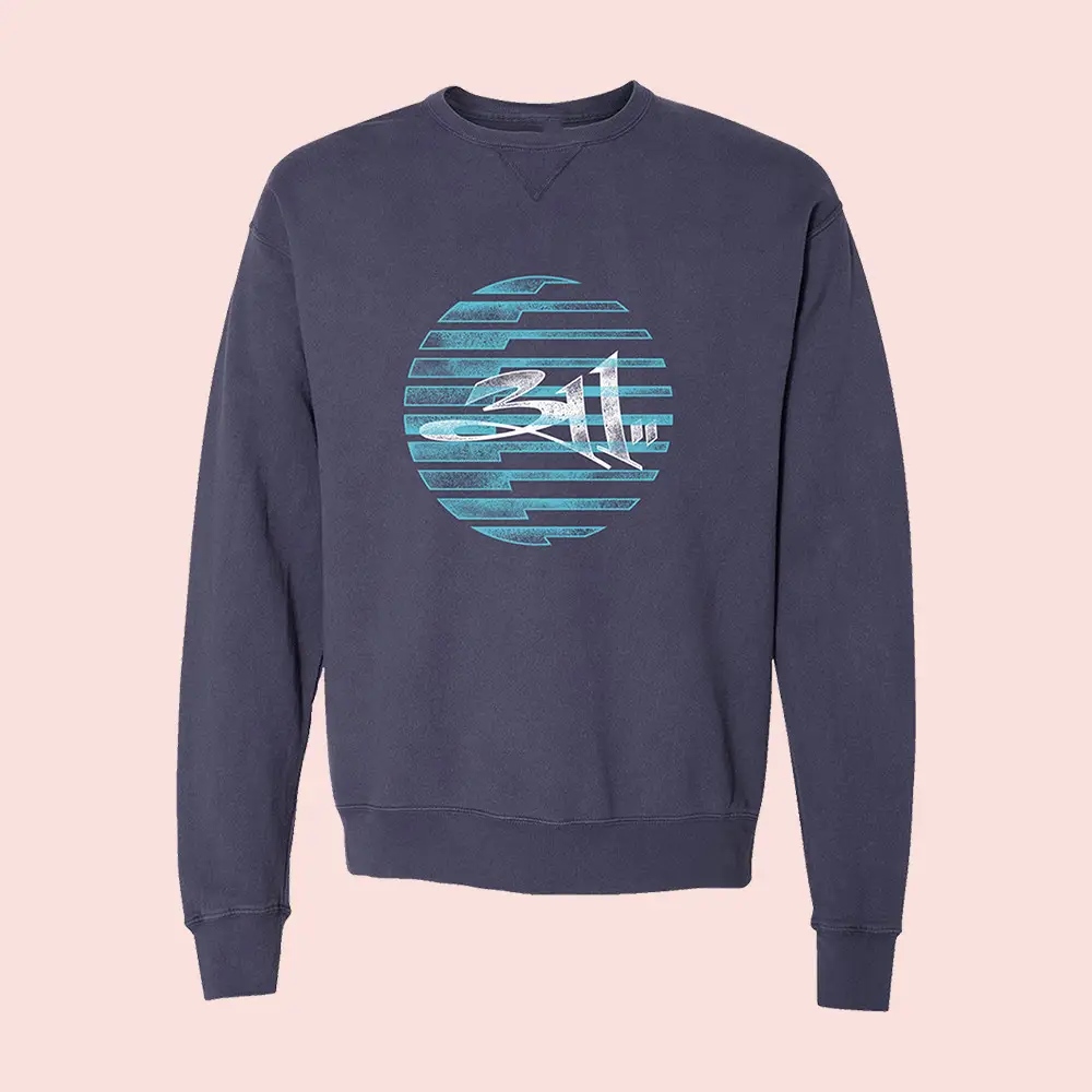 311 Merch Retro Sun Sphere Sweatshirt Music Apparel Present Idea For 311 Lovers