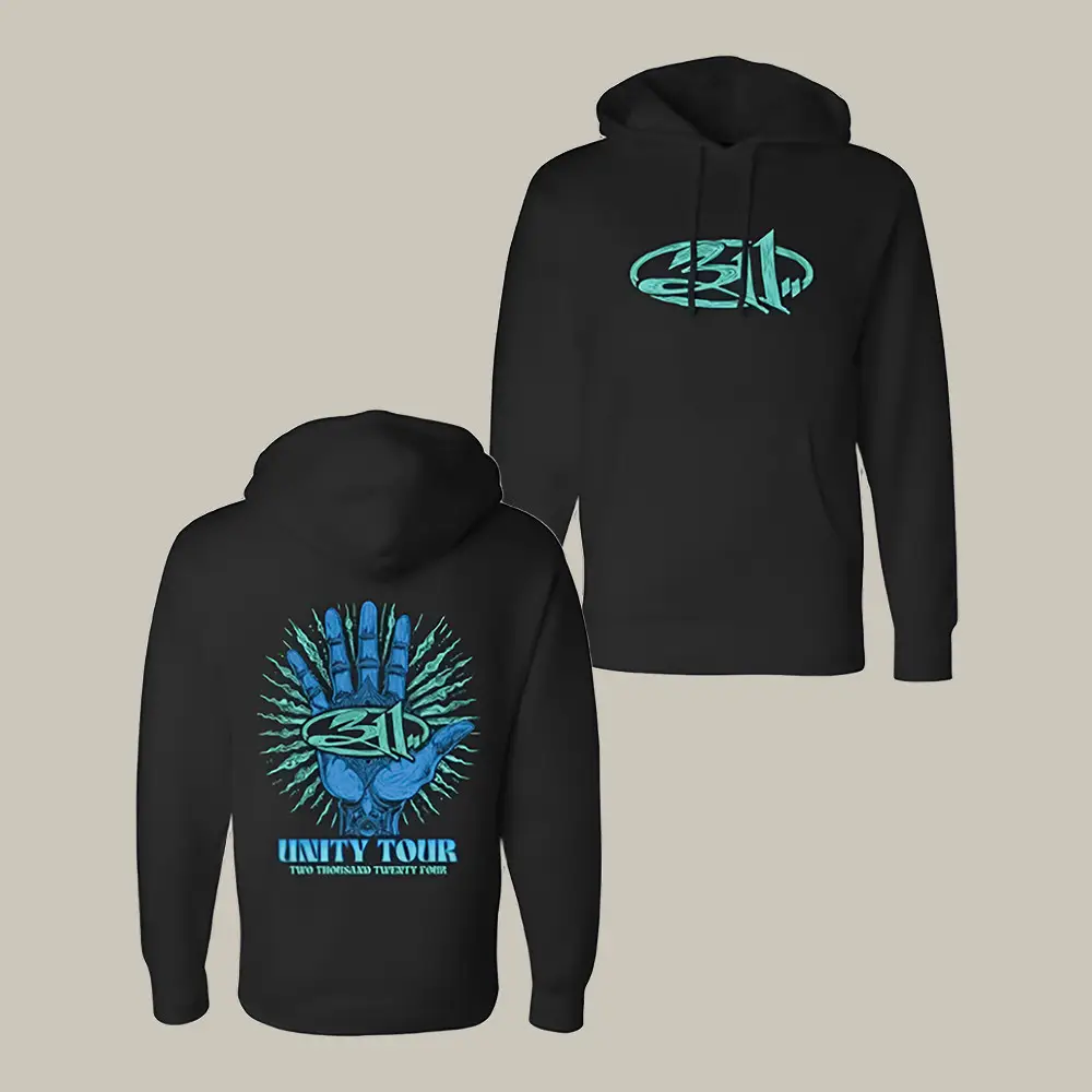 311 Unity Tour Hoodie 90s Vintage Style Band Apparel Present For Fans 311 Unity Tour Hoodie 90s Vintage Style Band Apparel Present For Fans - Image 1