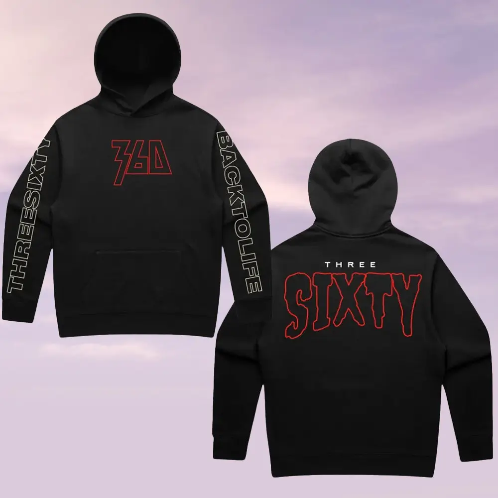 360 Music Merch 360 The Original Hoodie Three Sixty Back To Life Apparel Hip Hop Lover Gifts
