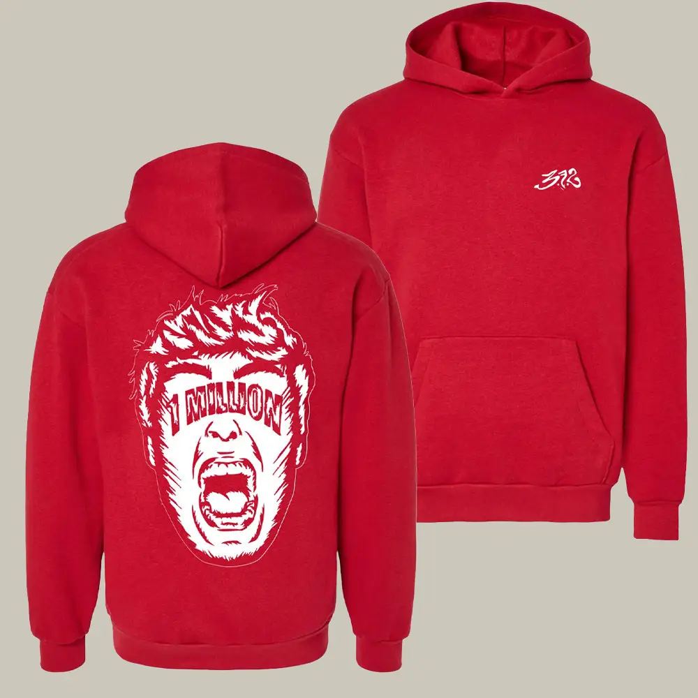 3FS Merch Hoodie Cartoon Face 1 Million 3FS Apparel Best Gifts For Boyfriend