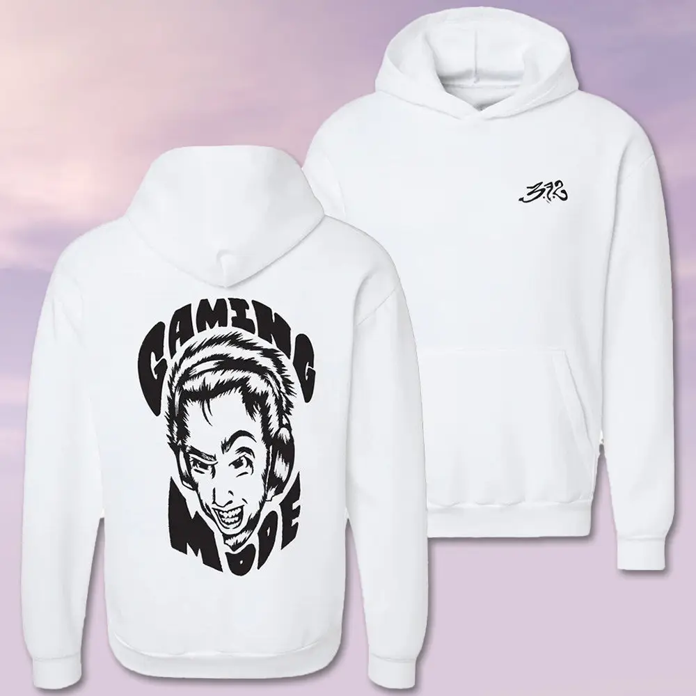 3FS Merch White Gaming Mode Hoodie 3FS Apparel Birthday Present For Brother