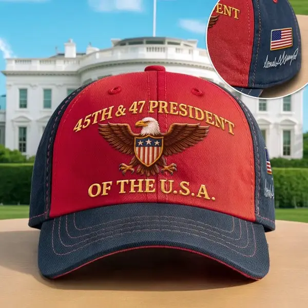 45th And 47 President Of The USA Hat President Donald Trump Hat Gifts For Patriots
