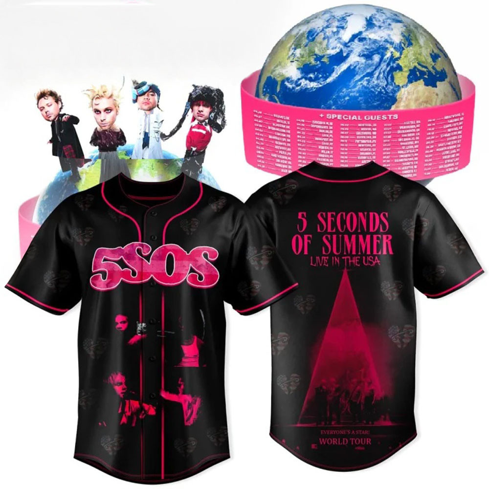 5 Seconds Of Summer Everyones A Star Tour 2026 Jersey 5 Seconds Merch Gift For Fan