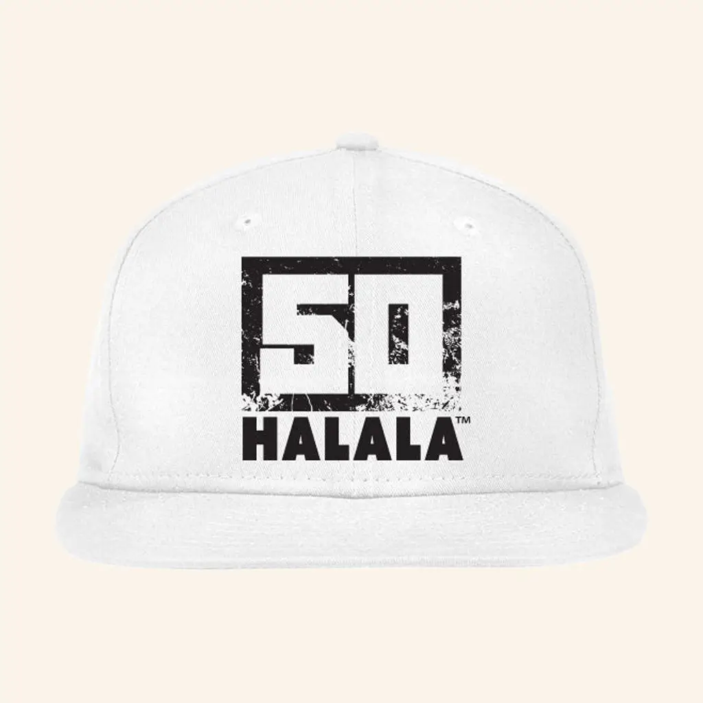 50 Cent Merch 50 Halala Snapback Hat Best Gifts For Music Lovers -WearandDecor