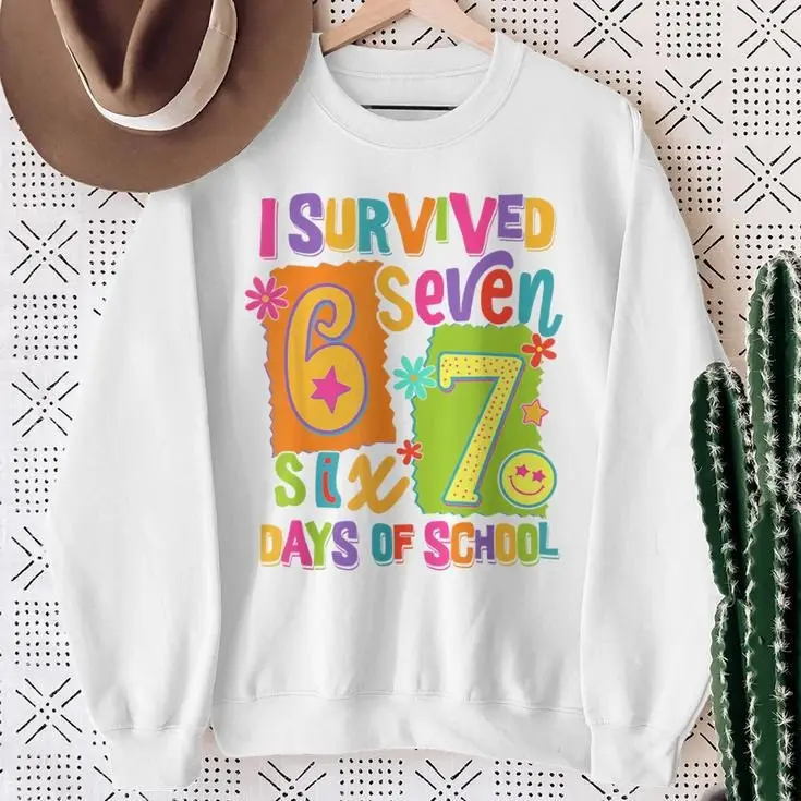 67 Days Of School Sweatshirt Six Seven Cute Teacher Student Graduation Gift Ideas