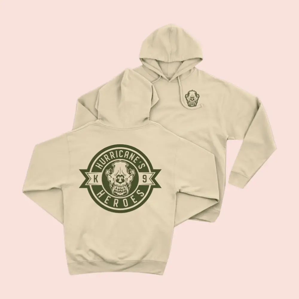 717 Supply Store Merch Hurricane's Heroes Logo Hoodie K9 Hurricane's Heroes Hoodie Dad Gifts