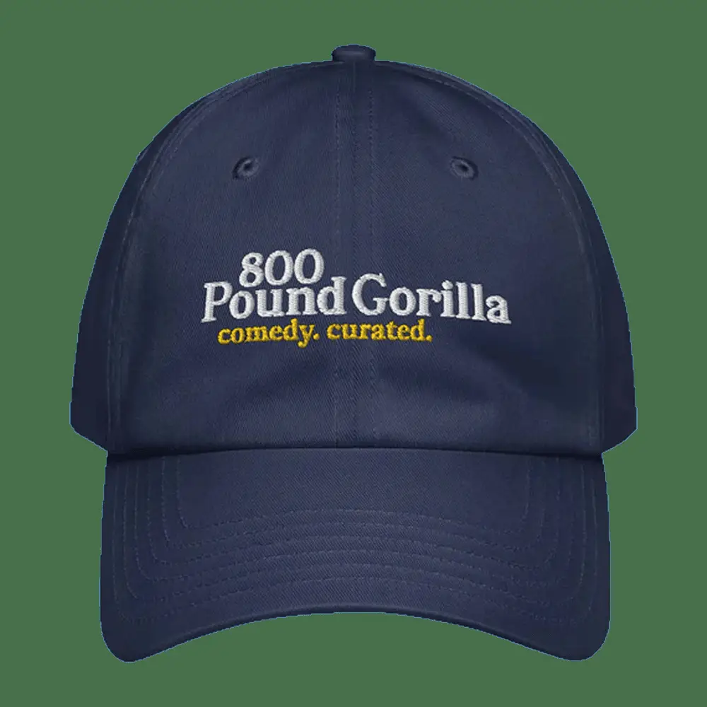 800 Pound Gorilla Media Merch Embroidered Navy Hat Cool Gifts For Dad -WearandDecor