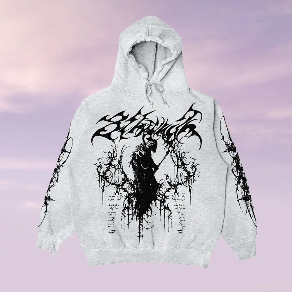 8Thwndr Merch Scripture Reaper Hoodie Unique Clothing Gifts For Best Friends 8Thwndr Merch Scripture Reaper Hoodie Unique Clothing Gifts For Best Friends - Image 1