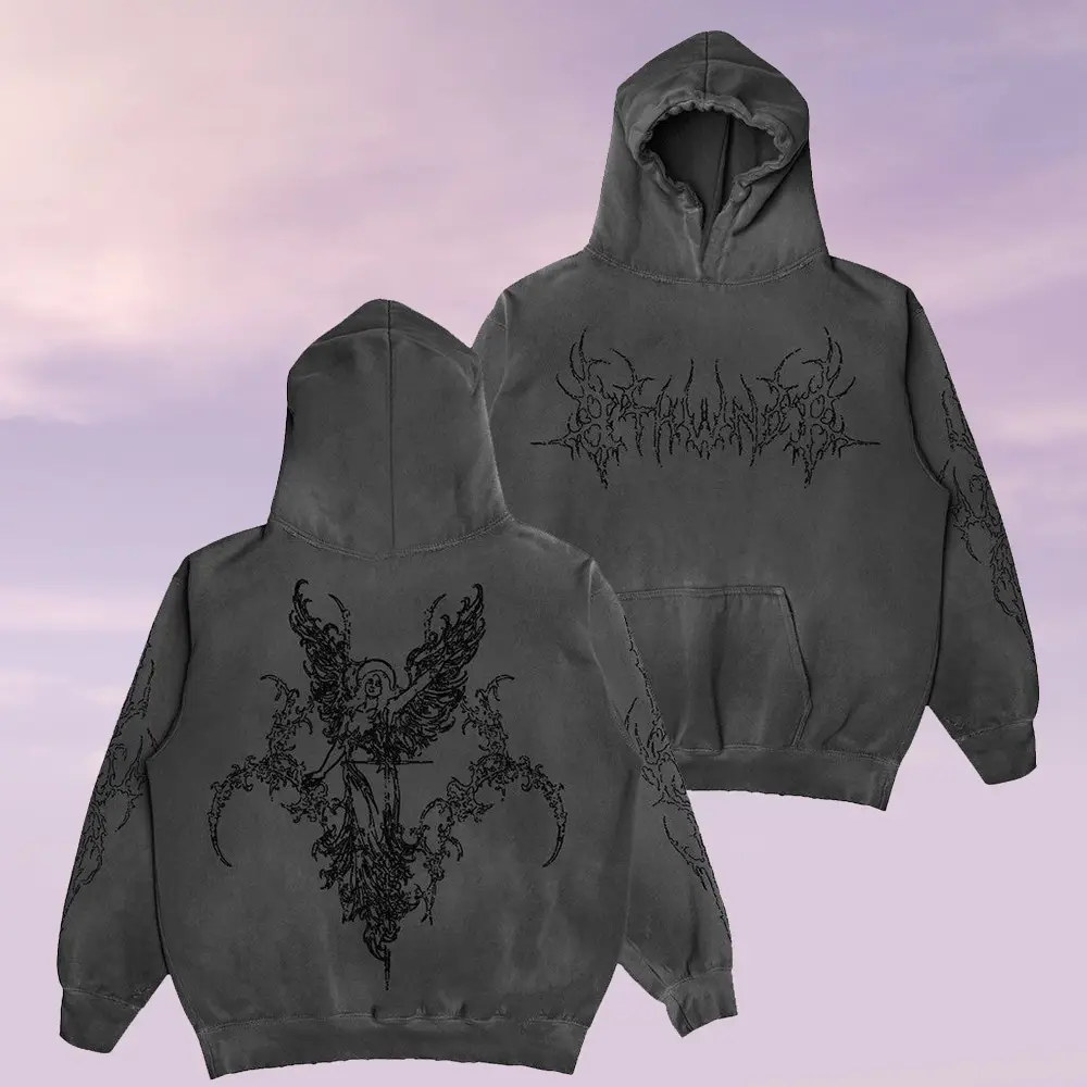 8THWNDR Merch Sigil Angel Hoodie Vintage Clothing Birthday Gifts Ideas For Boyfriends