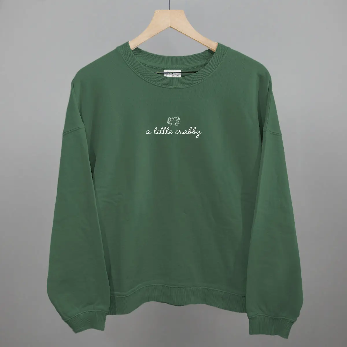 A Little Crabby Design Sweatshirt Crab And Text Merchandise Gifts For Bestie