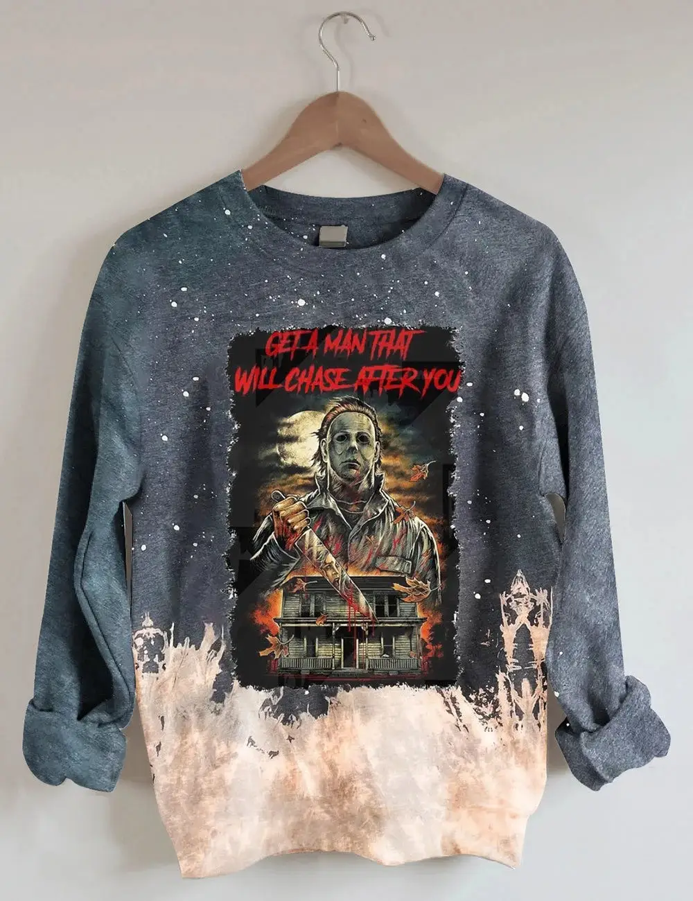 A Man That Will Chase After You Sweatshirt Halloween Ideas Clothing Horror Lovers Gifts