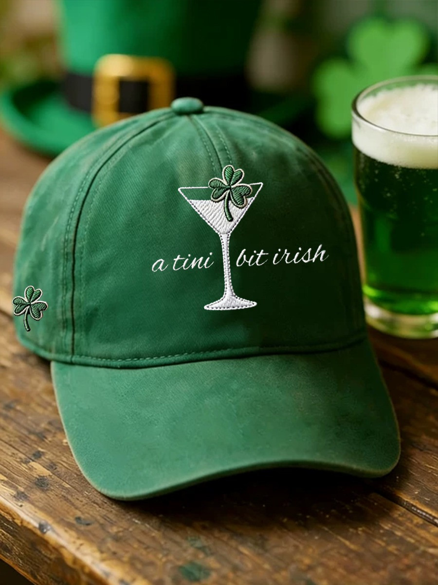 A Tini Bit Irish Hat Print St. Patrick's Day Gift for Irish Friends