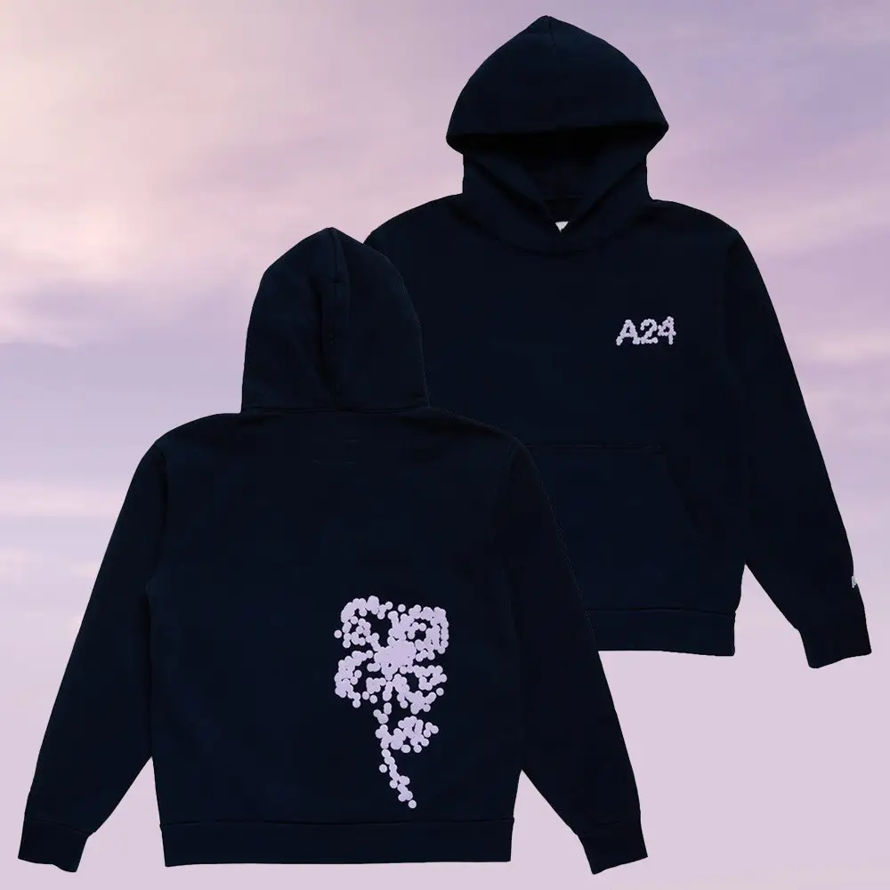 A24 Merch Navy Dots Hoodie A24 Hoodie Unique Clothes Present For Boyfriend