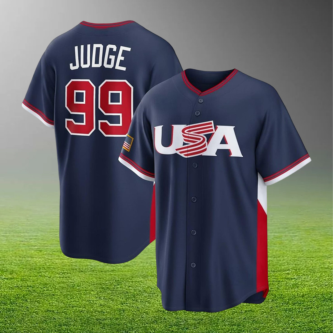 Aaron Judge #99 USA 2026 World Baseball Classic Jersey Gift for Baseball Fans
